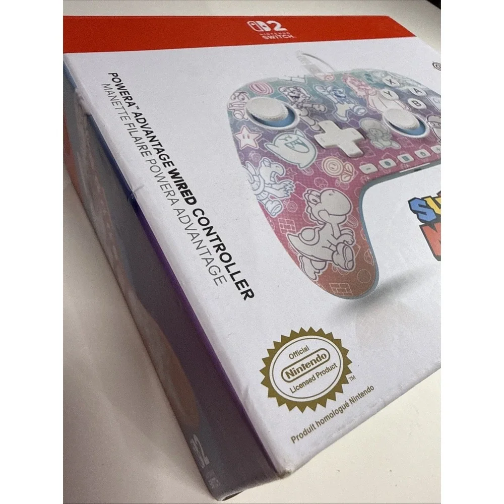 Power A Advantage Wired Controller for Nintendo Switch 2 | Mushroom Kingdom